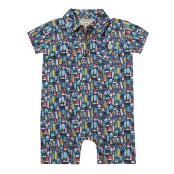 Molokai Printed Romper- Buoys