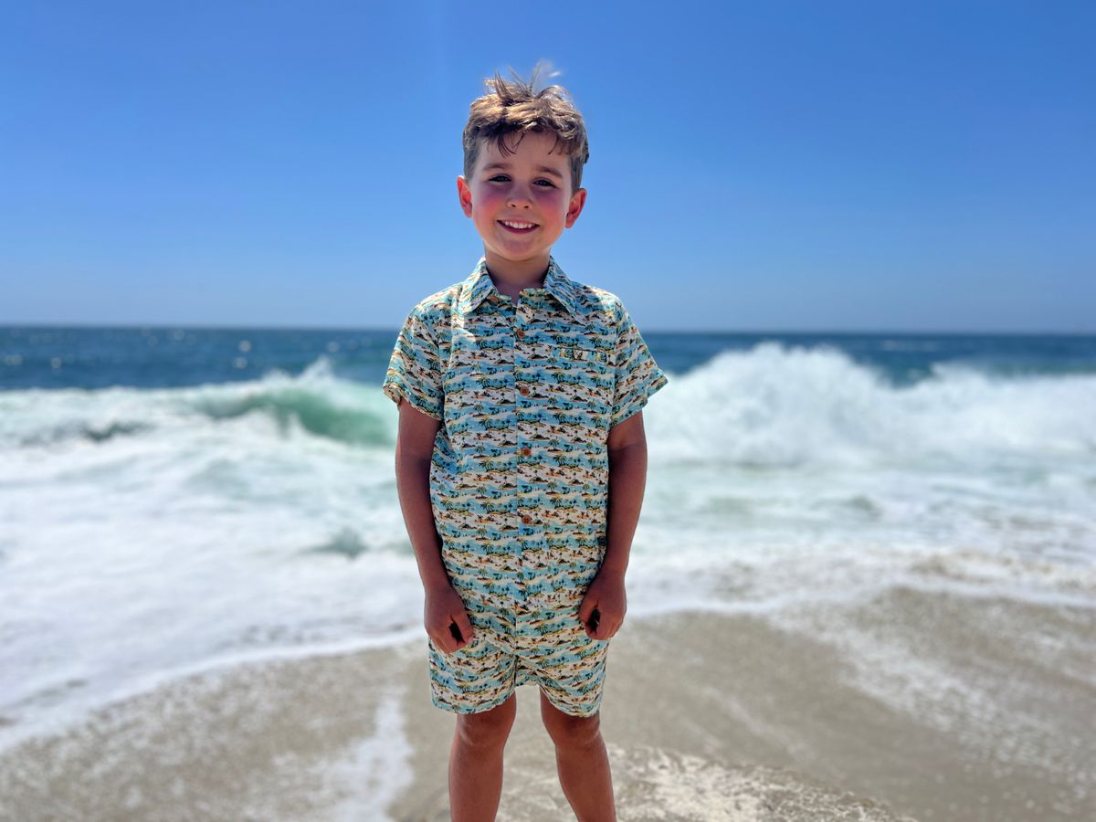 Mahalo Printed Shorts- Island Time