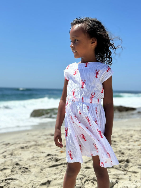 Saylor Dress- Lobsters