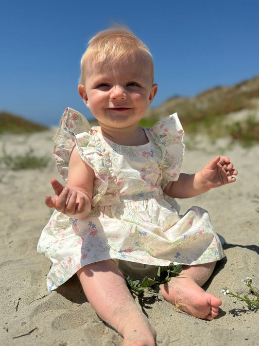 Michele Dress- Pink Meadow Flowers