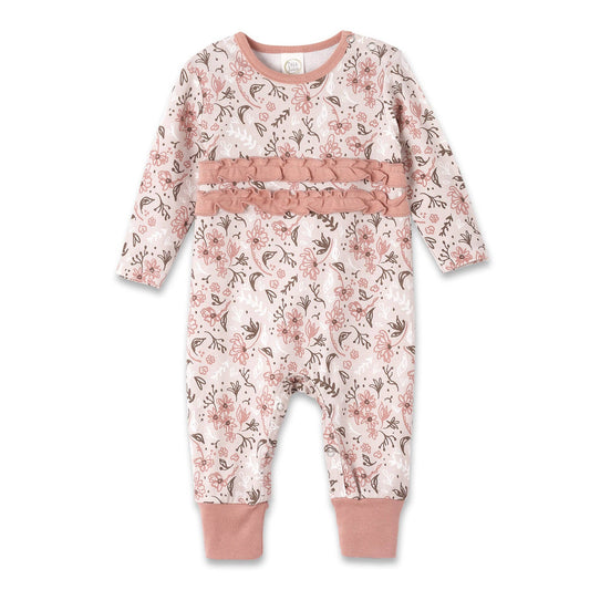 Baby Girl's Wildflowers Bamboo Ruffle Romper