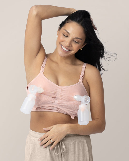 Sublime® Hands-Free Pumping & Nursing Bra | Pink Heather