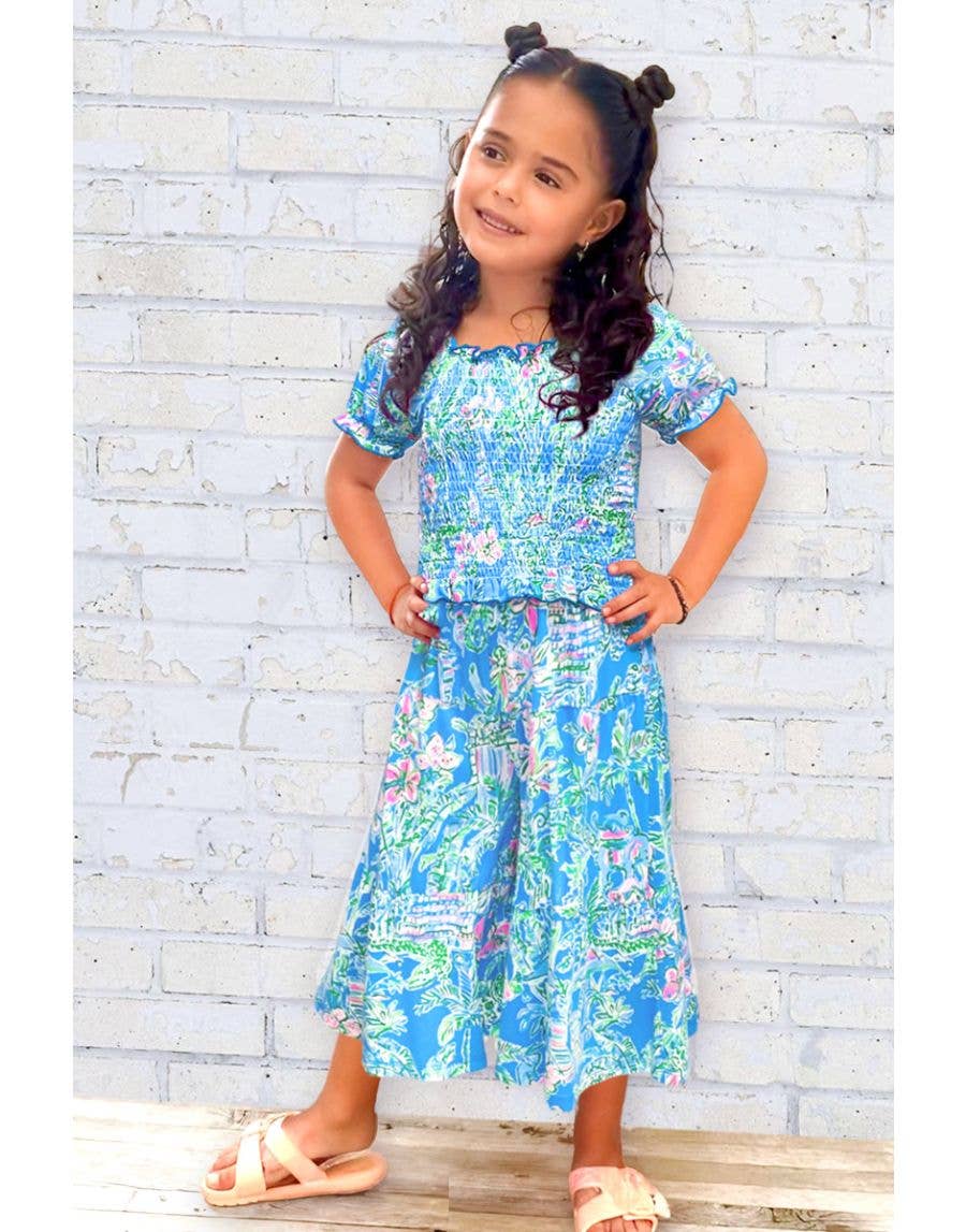 Two Piece Gaucho Pant Set- Tween