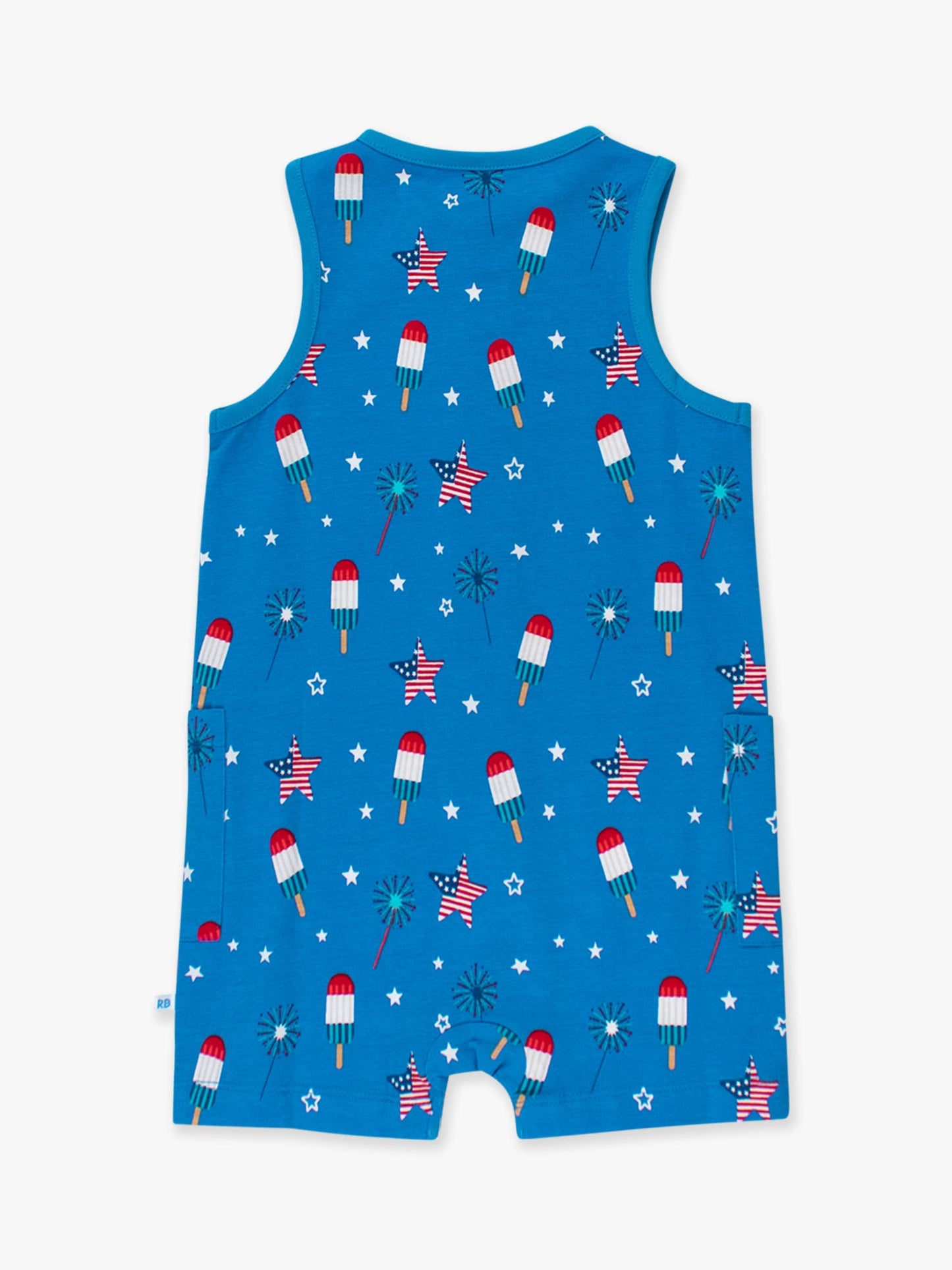 Baby Boys Freedom Fireworks Pocket Romper