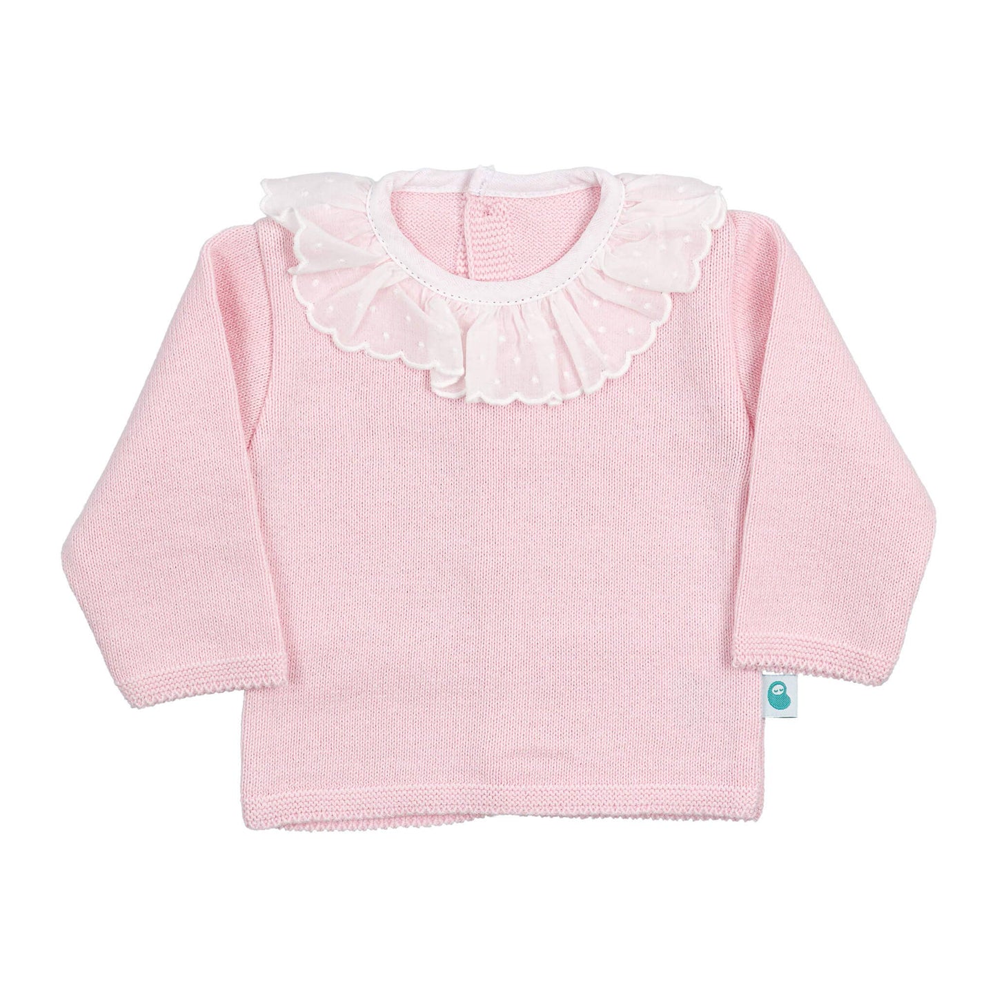 Baby Ruffle Collar Knitted Sweater and Pants Set