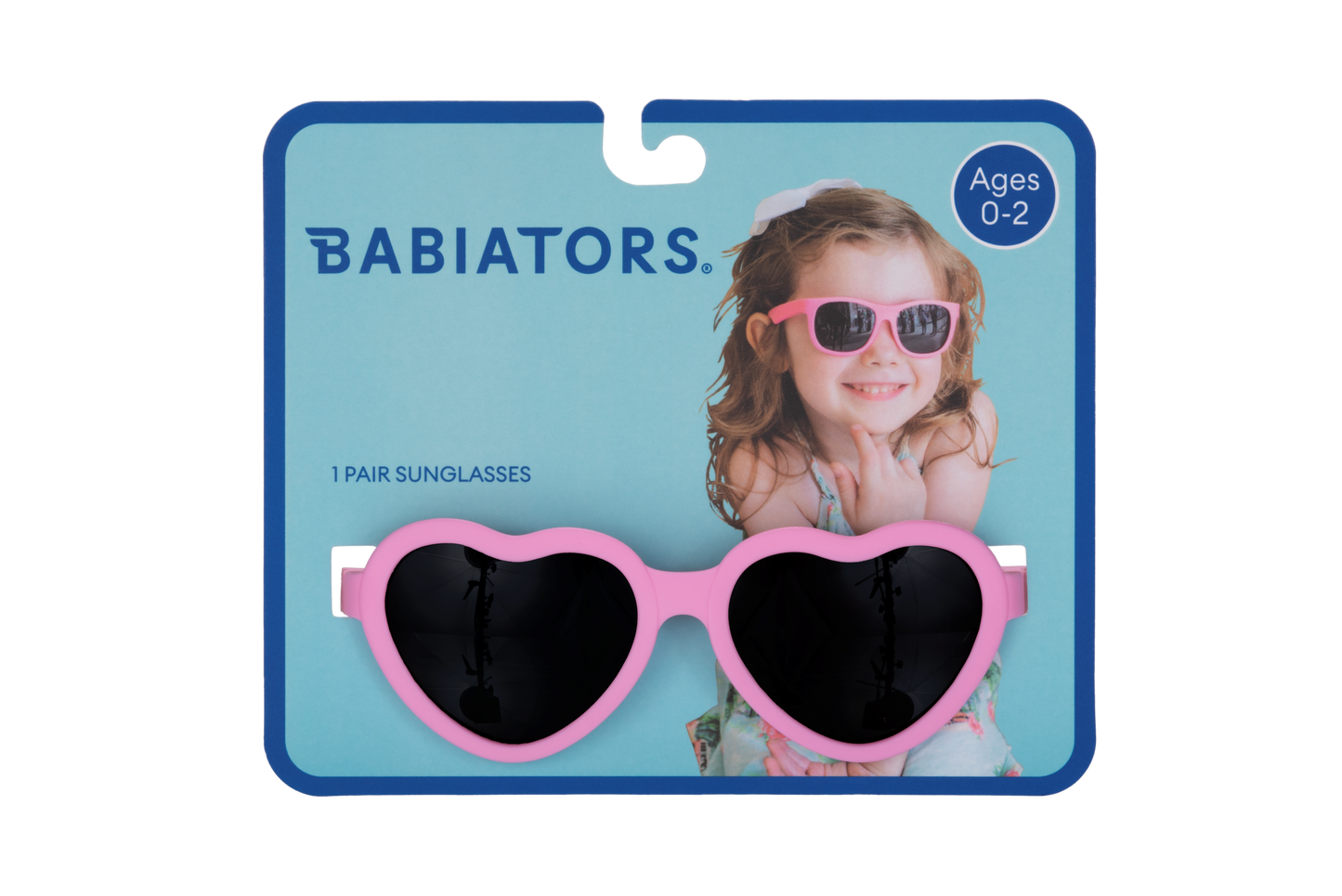 Light Pink Heart Kids Sunglasses