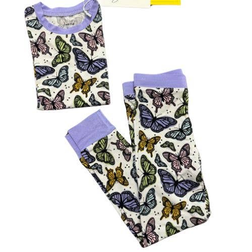 Butterfly Bamboo Two Piece Pajamas