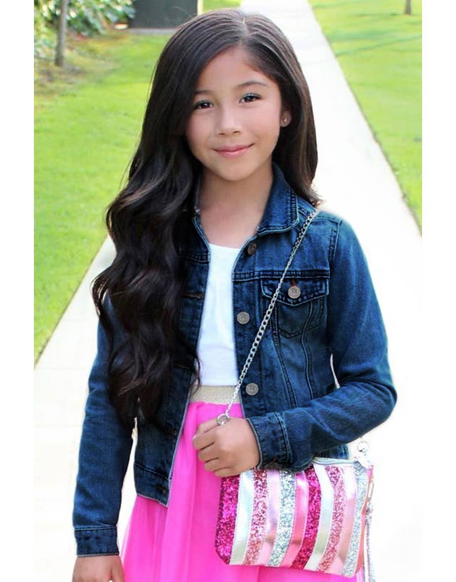 Girl's Stretch Denim Jacket