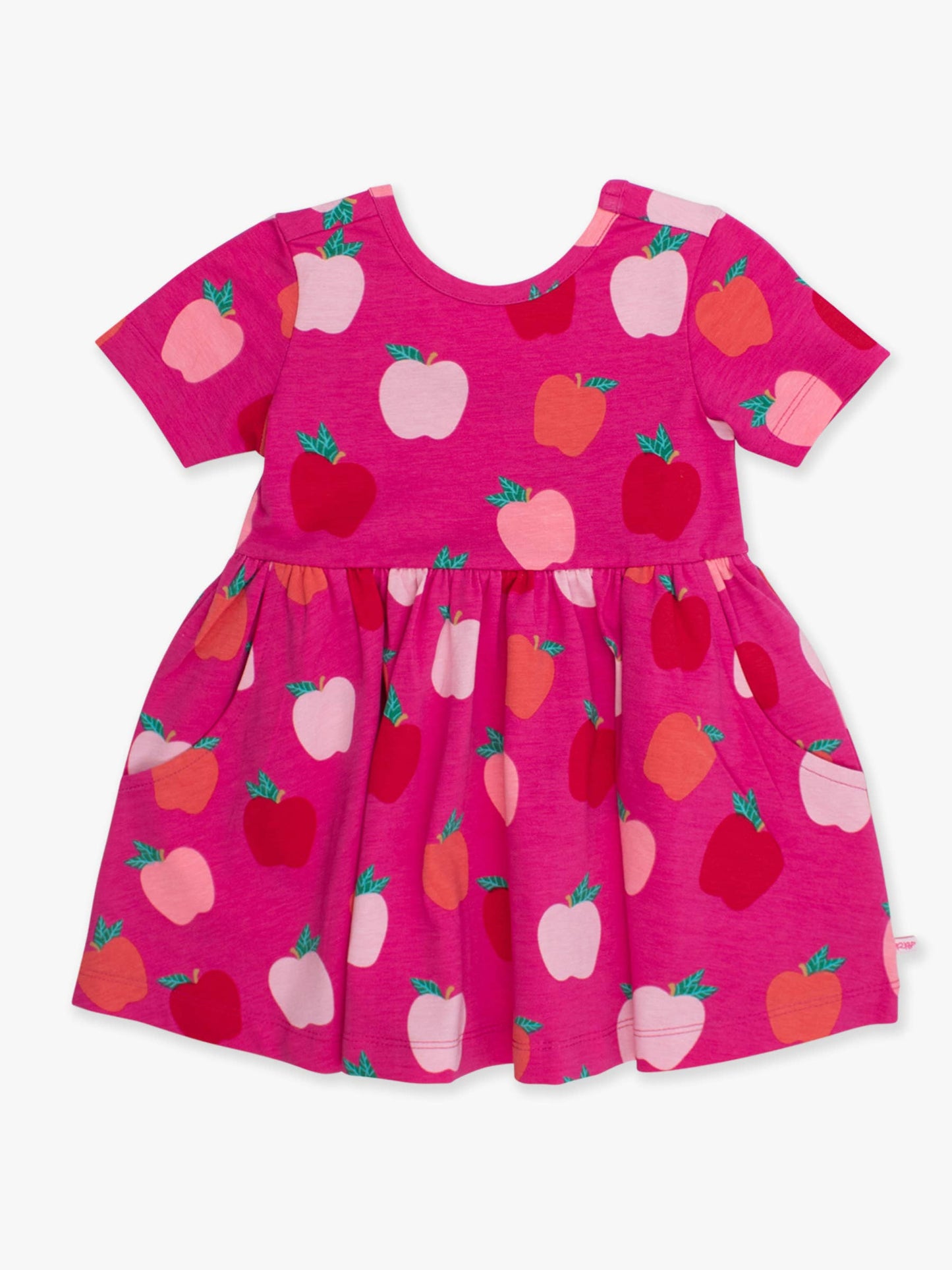 Girls Apple of My Eye Short Sleeve Knit Twirl Dress