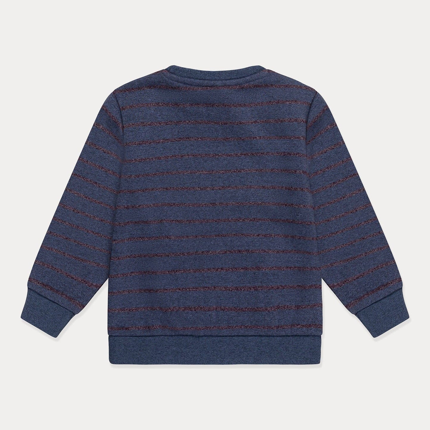 Crewneck Sweatshirt, Striped Soft Fleece