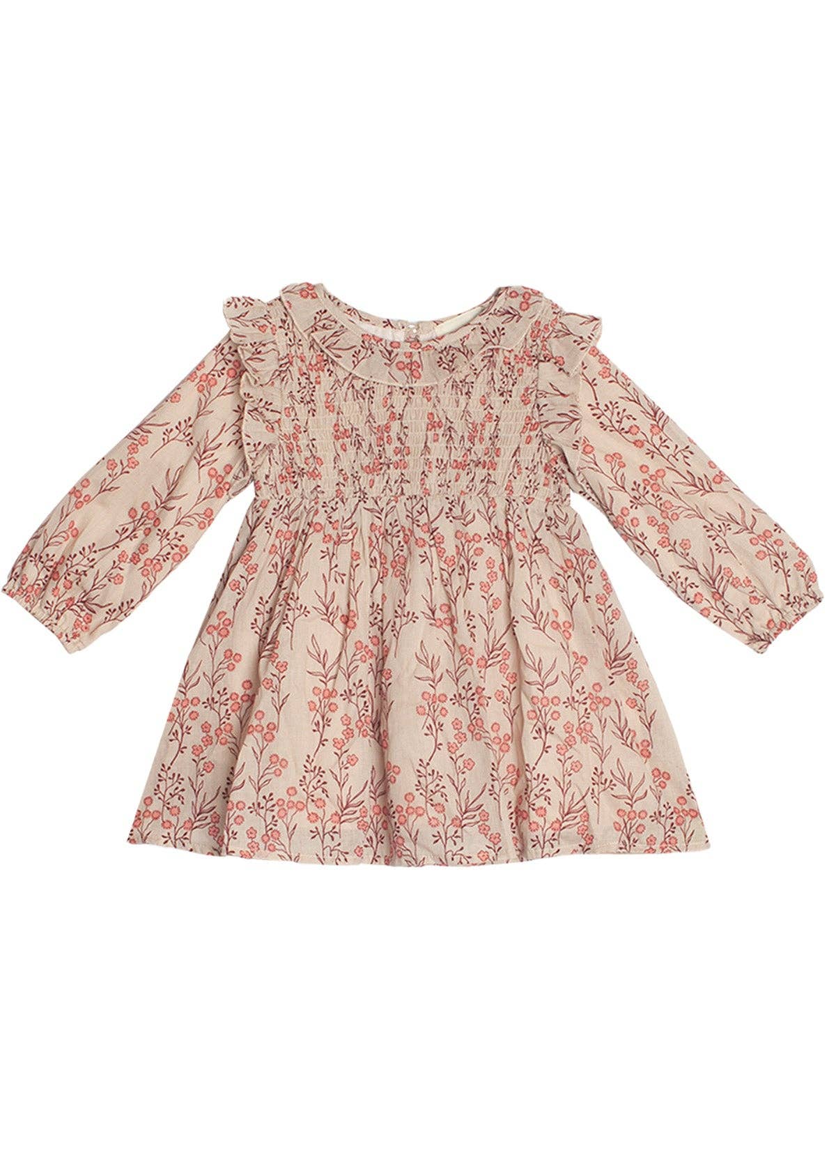 Autumn Floral Long Sleeve Dress
