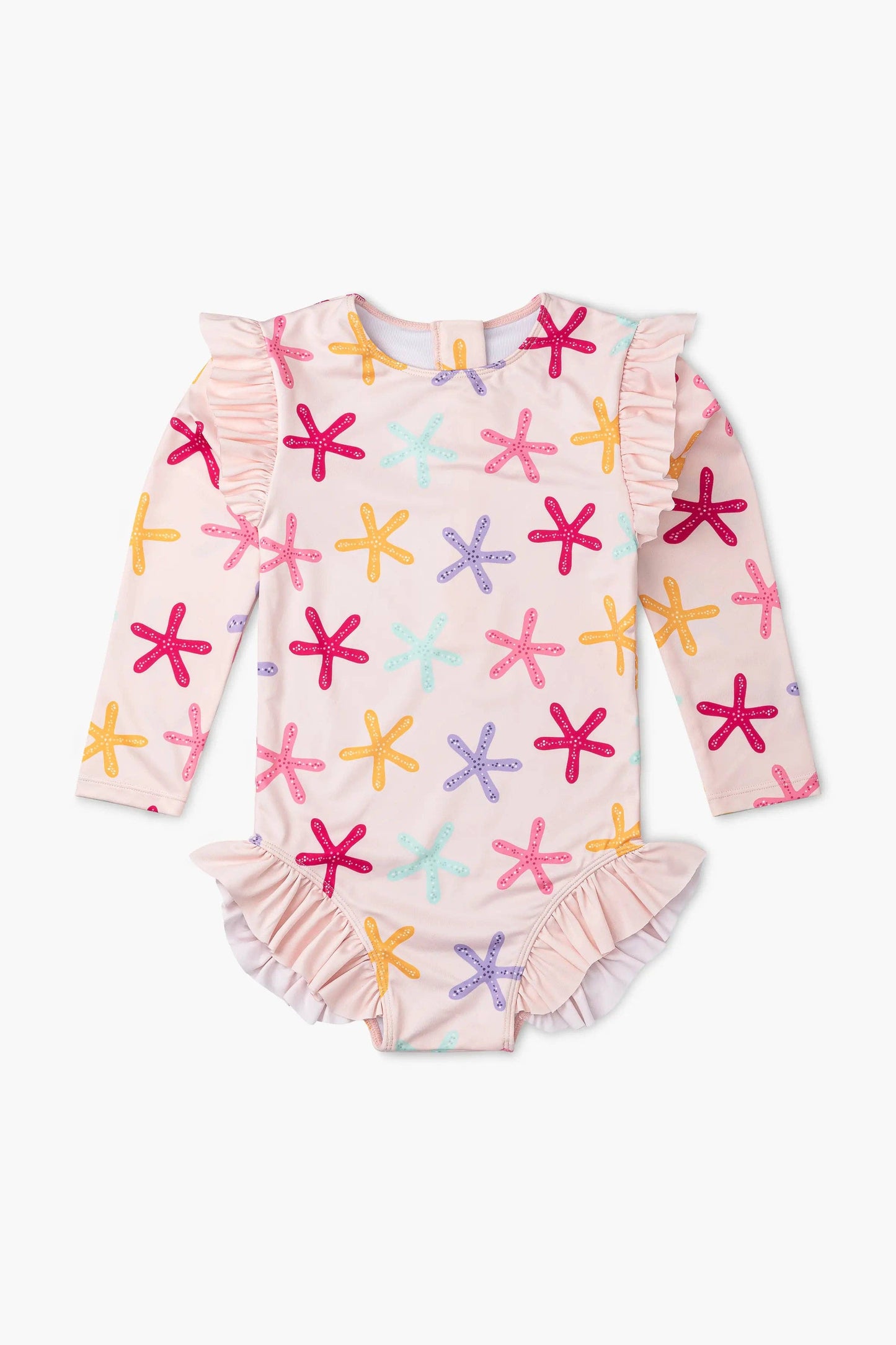 Colorful Starfish Rash Guard One-Piece