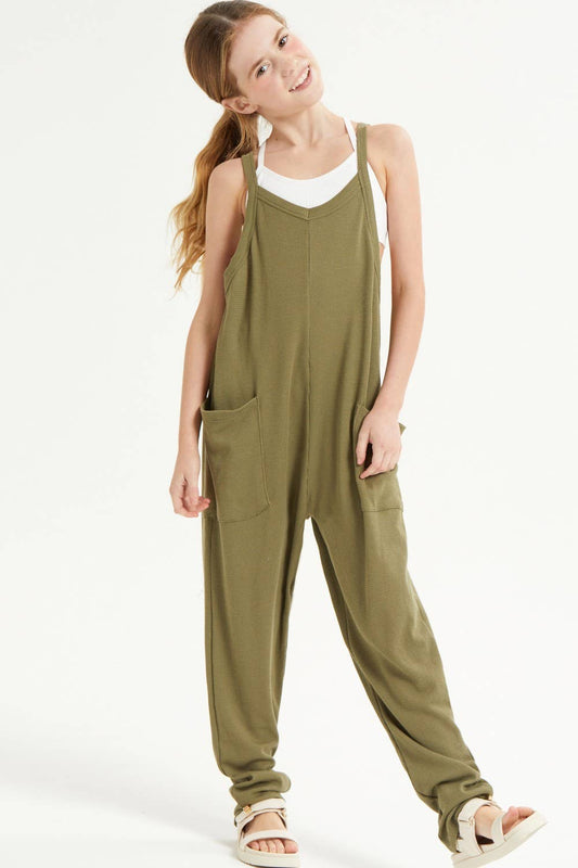 Drop Crotch Sleeveless Jumpsuit