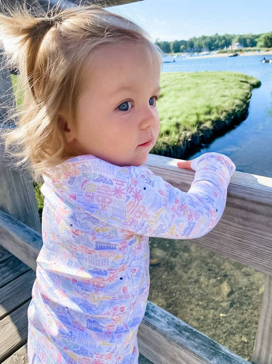 Rhode Island Two Piece Kids Pajamas