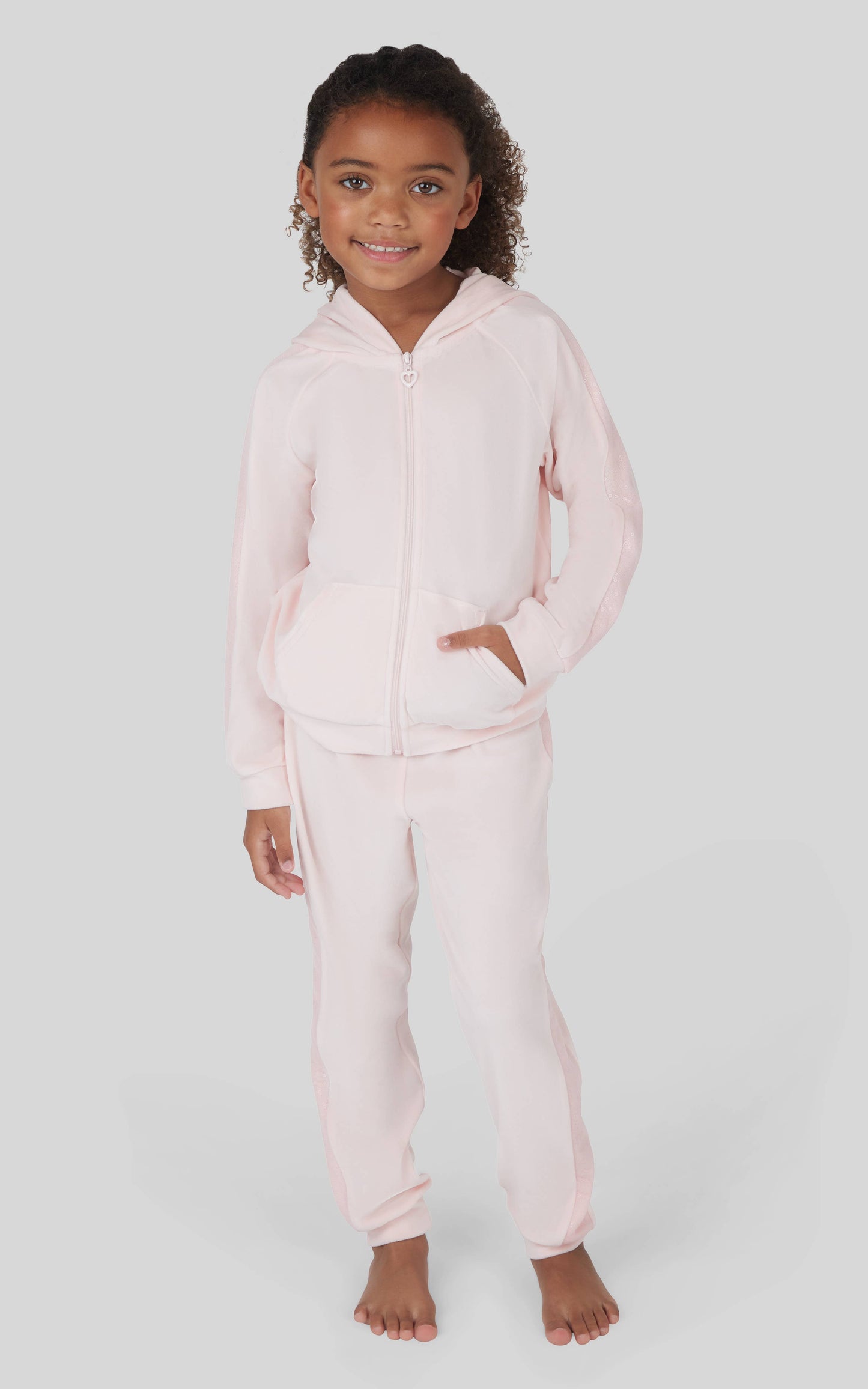 Velour Shimmer Hoodie and Jogger Set