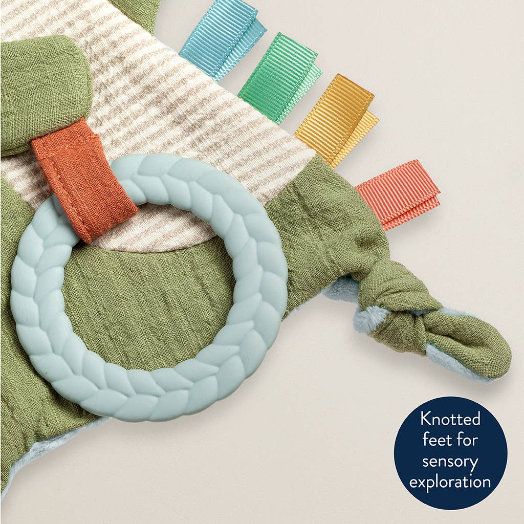 Bitzy Crinkle™ Dino Sensory Toy with Teether