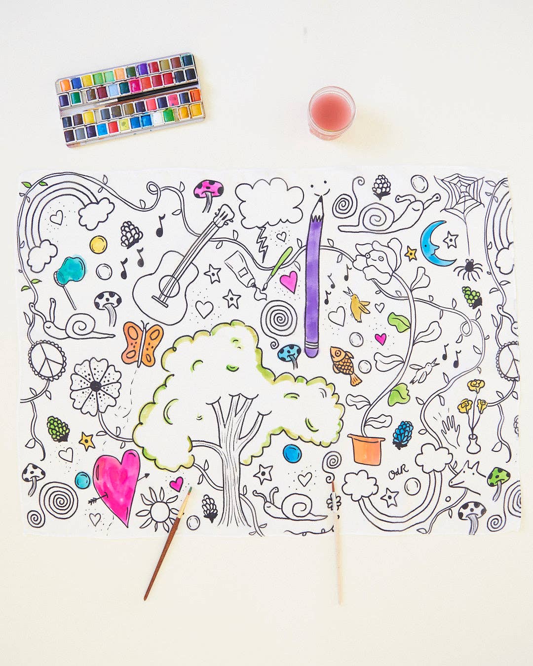 Doodle Coloring Seek & Find & Playsilk Markers
