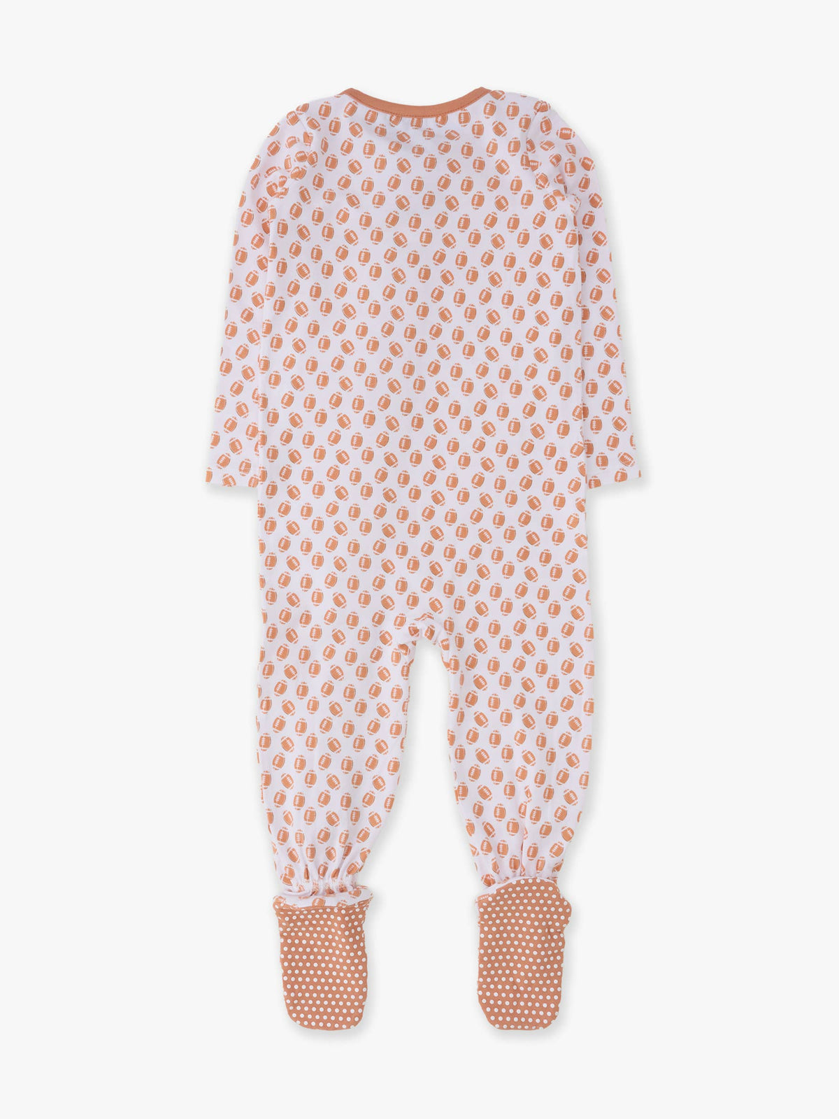 SoftSnooze™ Baby Cotton Modal Football Frenzy Footed One Piece Pajama