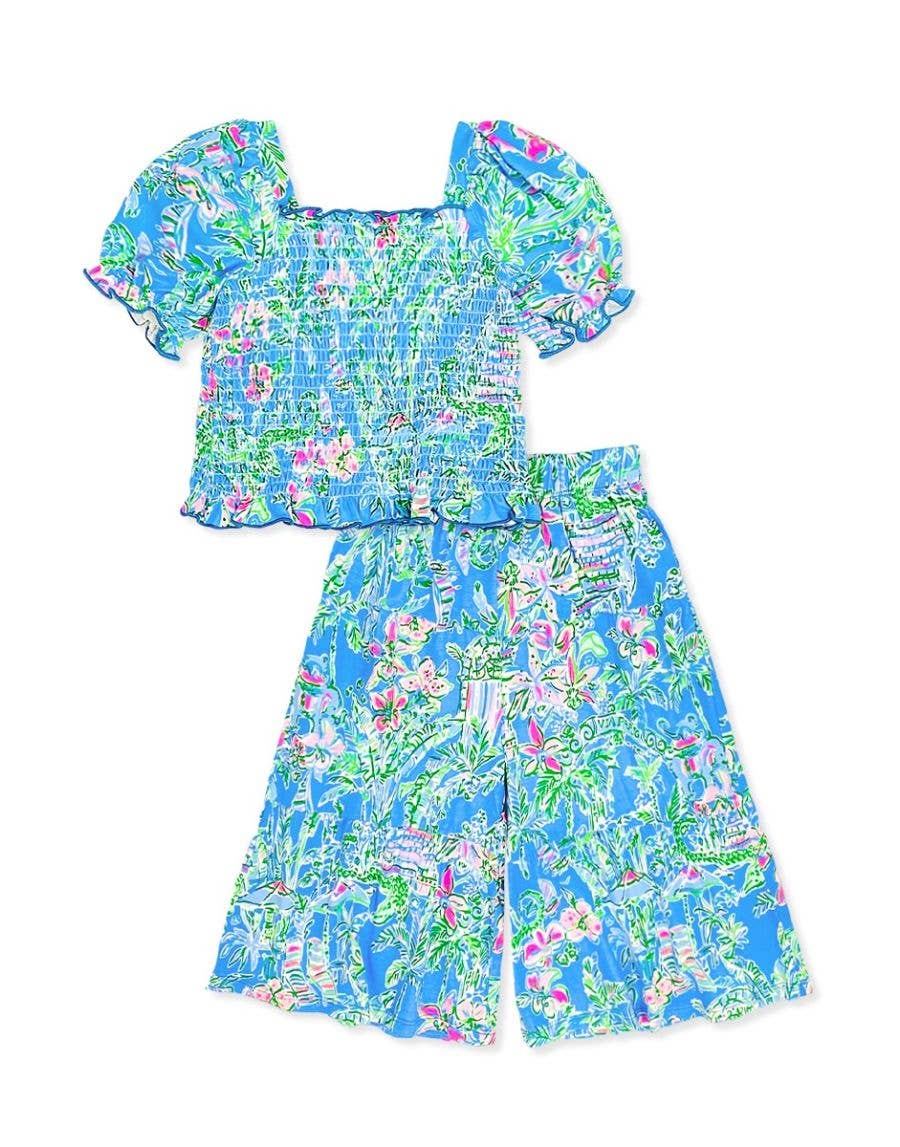 Two Piece Gaucho Pant Set- Tween