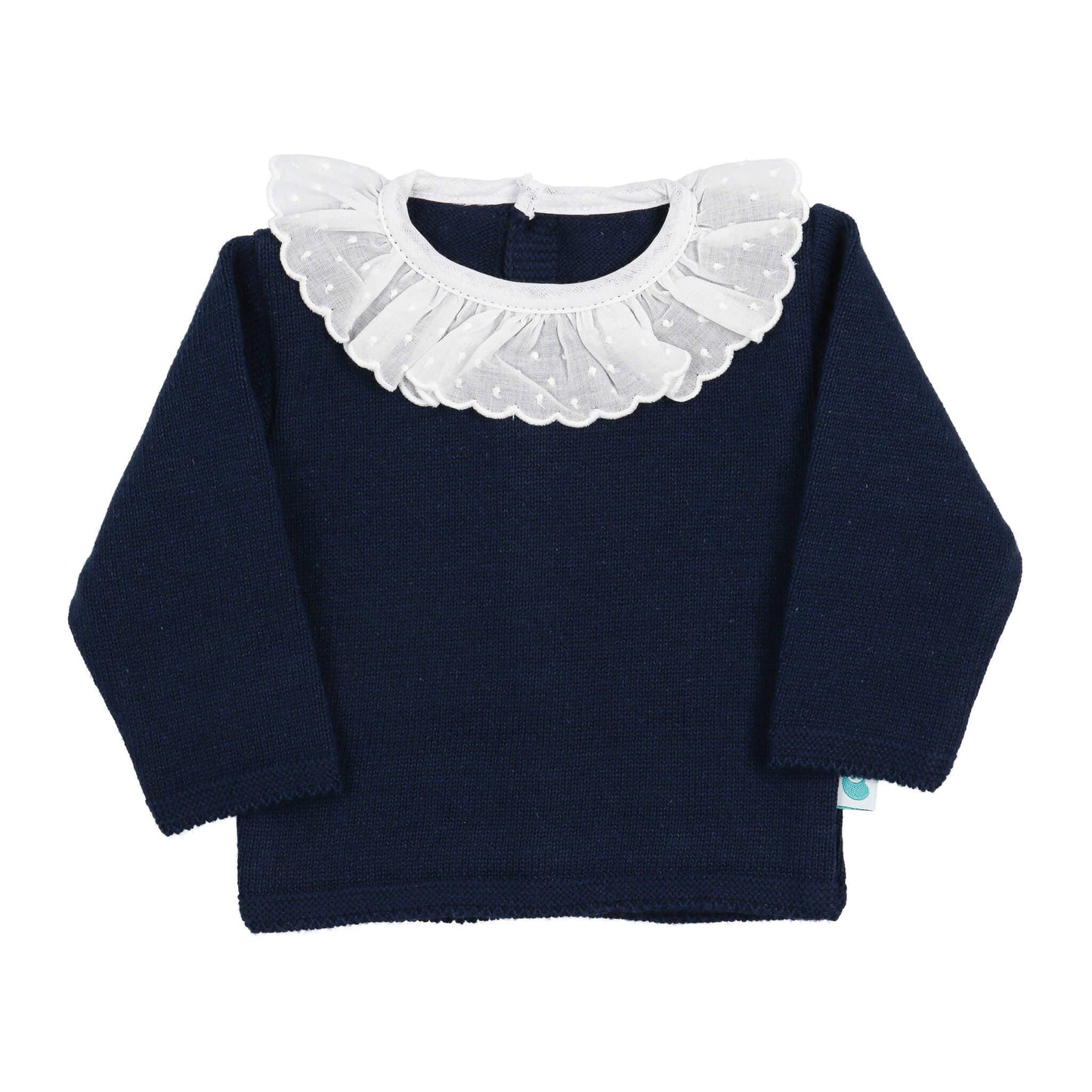 Baby Ruffle Collar Knitted Sweater and Pants Set