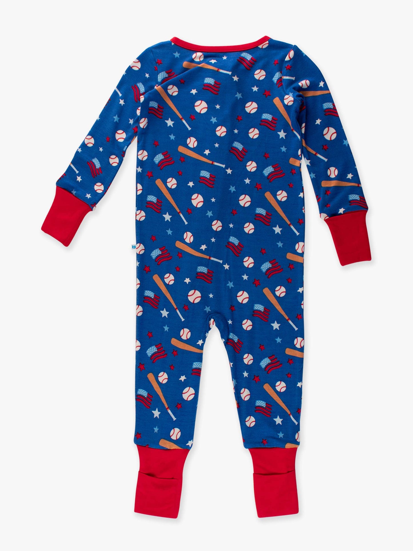 Baby Boys Play Ball Baseball Convertible One Piece Pajamas