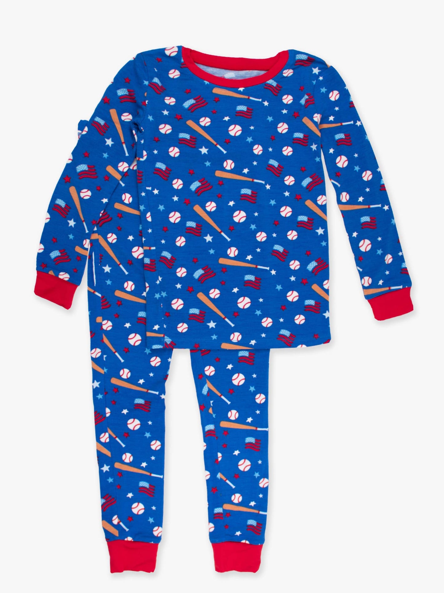 Boys Play Ball Bamboo Viscose Long Sleeve Pajama Set