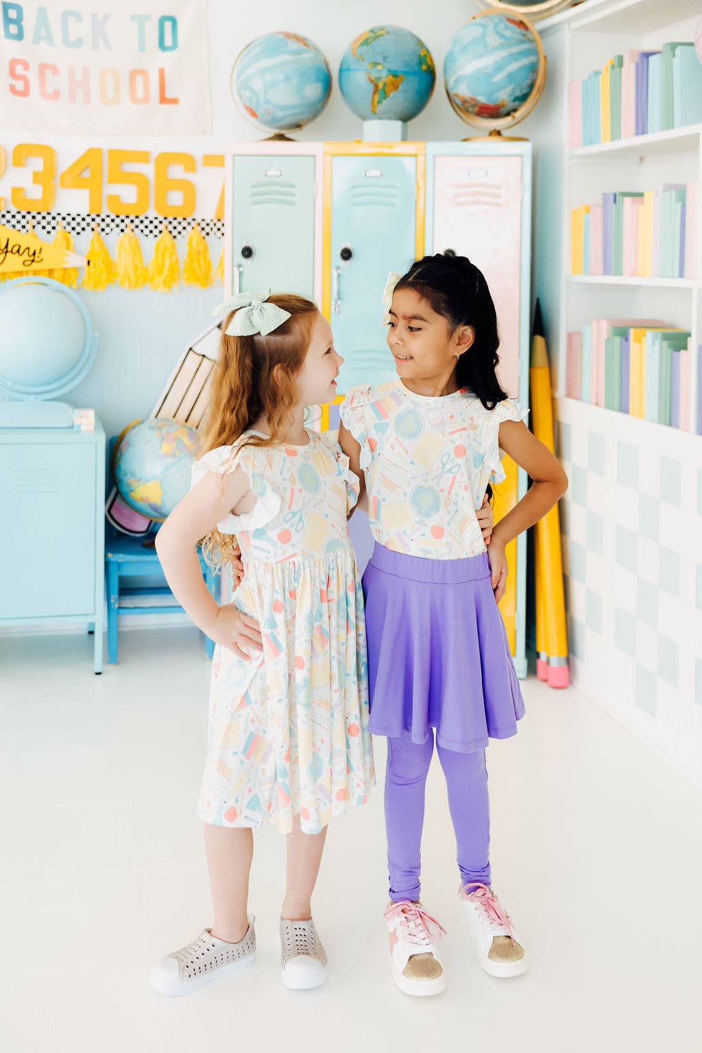 Campus Cutie Flutter Sleeve Twirl Dress