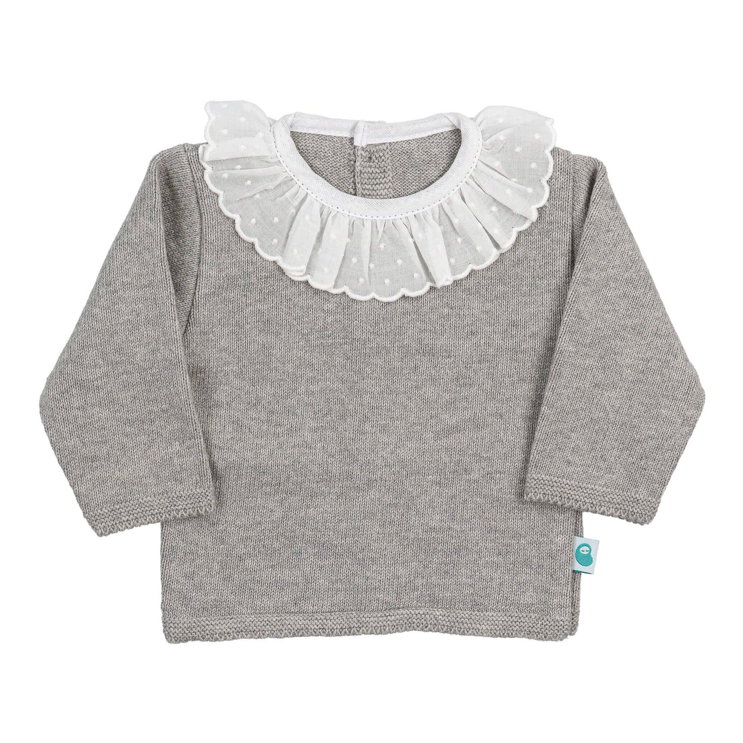 Baby Ruffle Collar Knitted Sweater and Pants Set