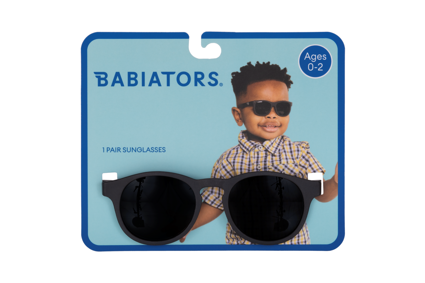 Jet Black Keyhole Kids Sunglasses