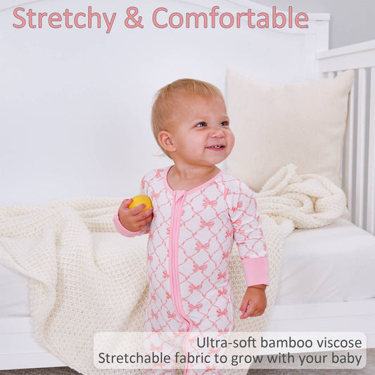 Beautiful Bows Baby Bamboo Pajamas