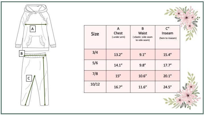 Rust Pocket Ruffle Hoodie Shirt & Leggings Fall Set