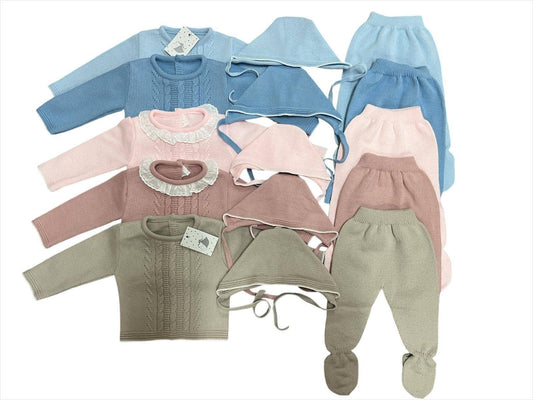 3-PIECE BABY KNIT SET