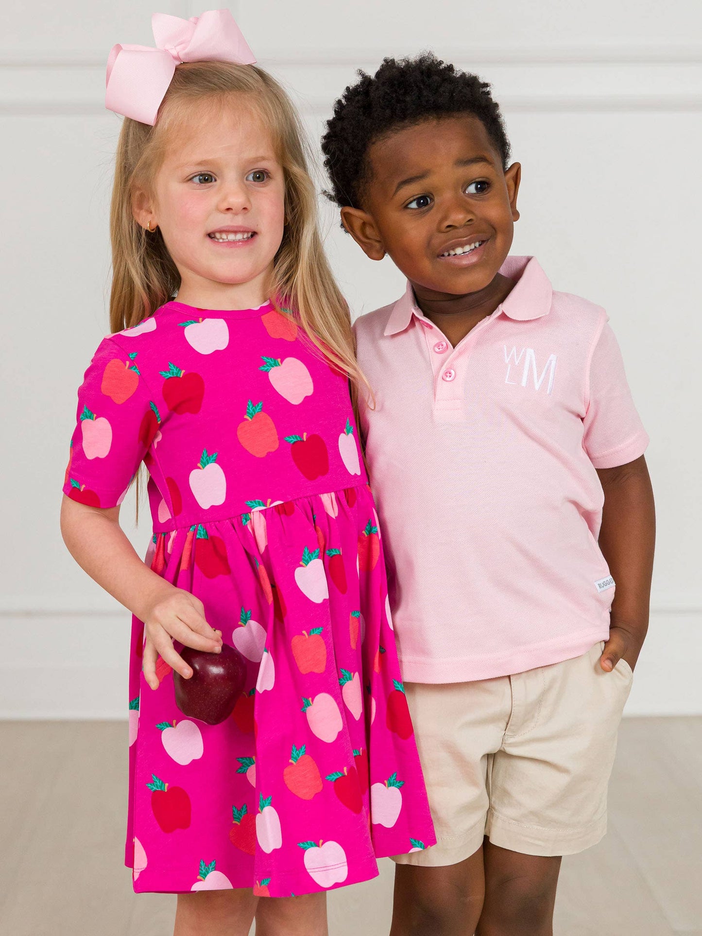 Girls Apple of My Eye Short Sleeve Knit Twirl Dress