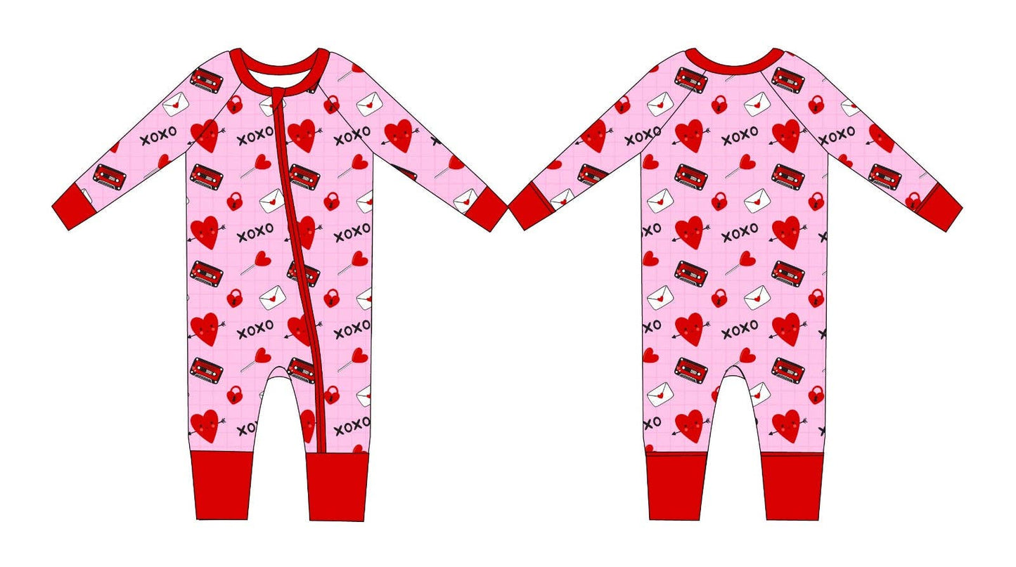 Valentine's Day Love Letter Zippy Bamboo Pajamas