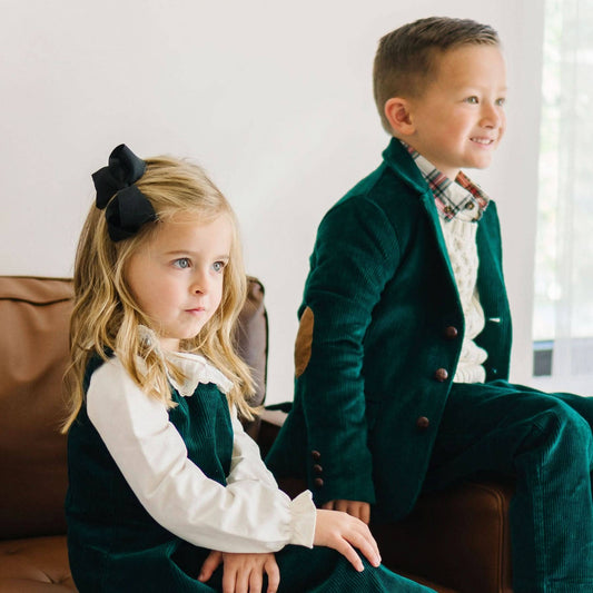 Organic Corduroy Blazer with Elbow Patches