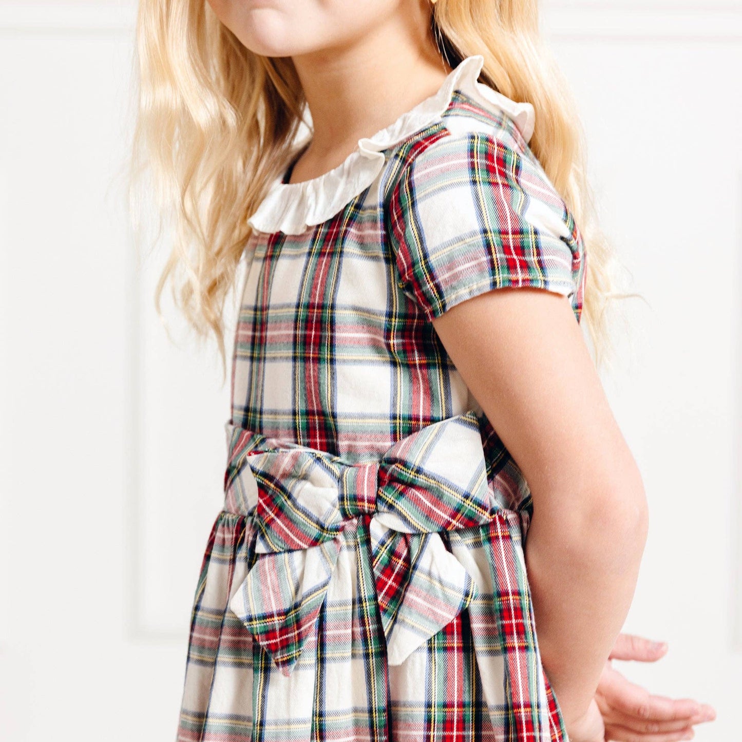 Ruffle Collar Organic Party Dress