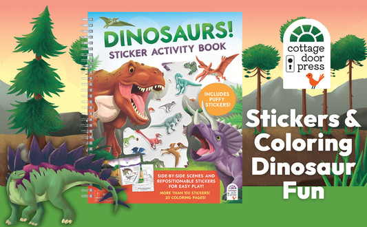 Dinosaurs Sticker & Coloring Activity Book