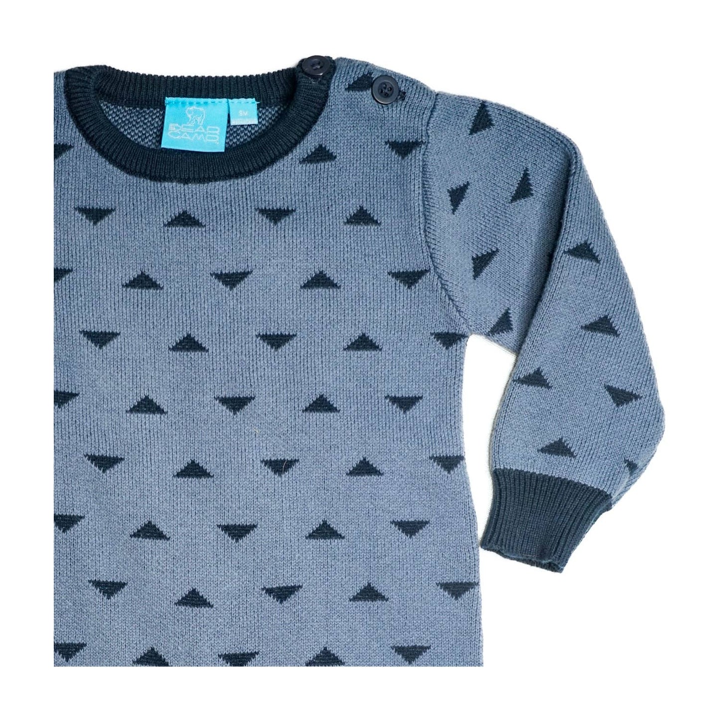 Pyramid Pattern Sweater Romper