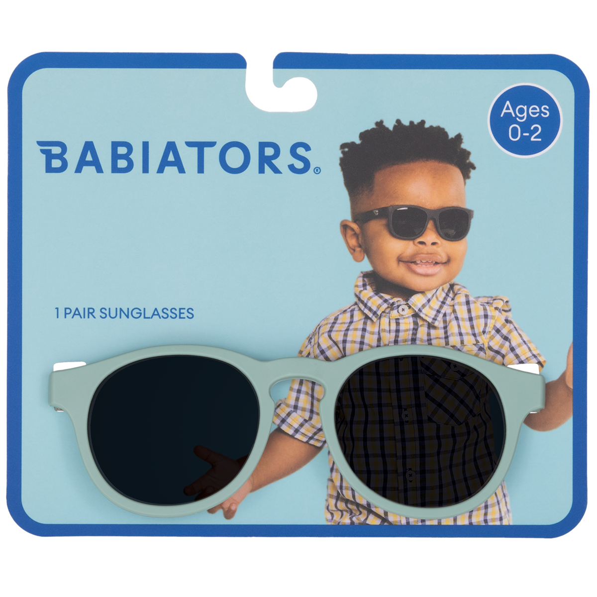 Mint Green Keyhole Kids Sunglasses