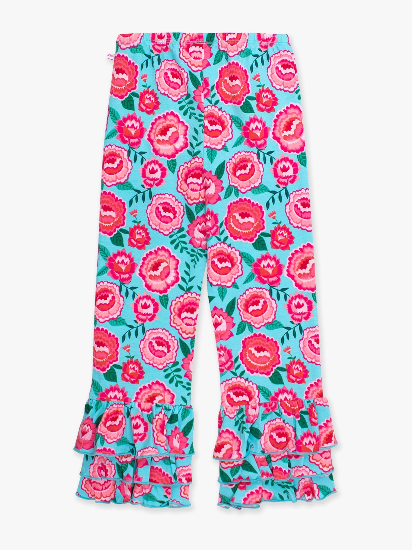 Girls Bright Blossoms Ruffle Flare Pants