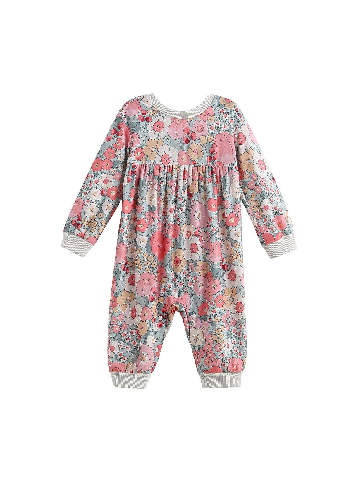 Eliza Romper Long Sleeve Floral Bubble Romper