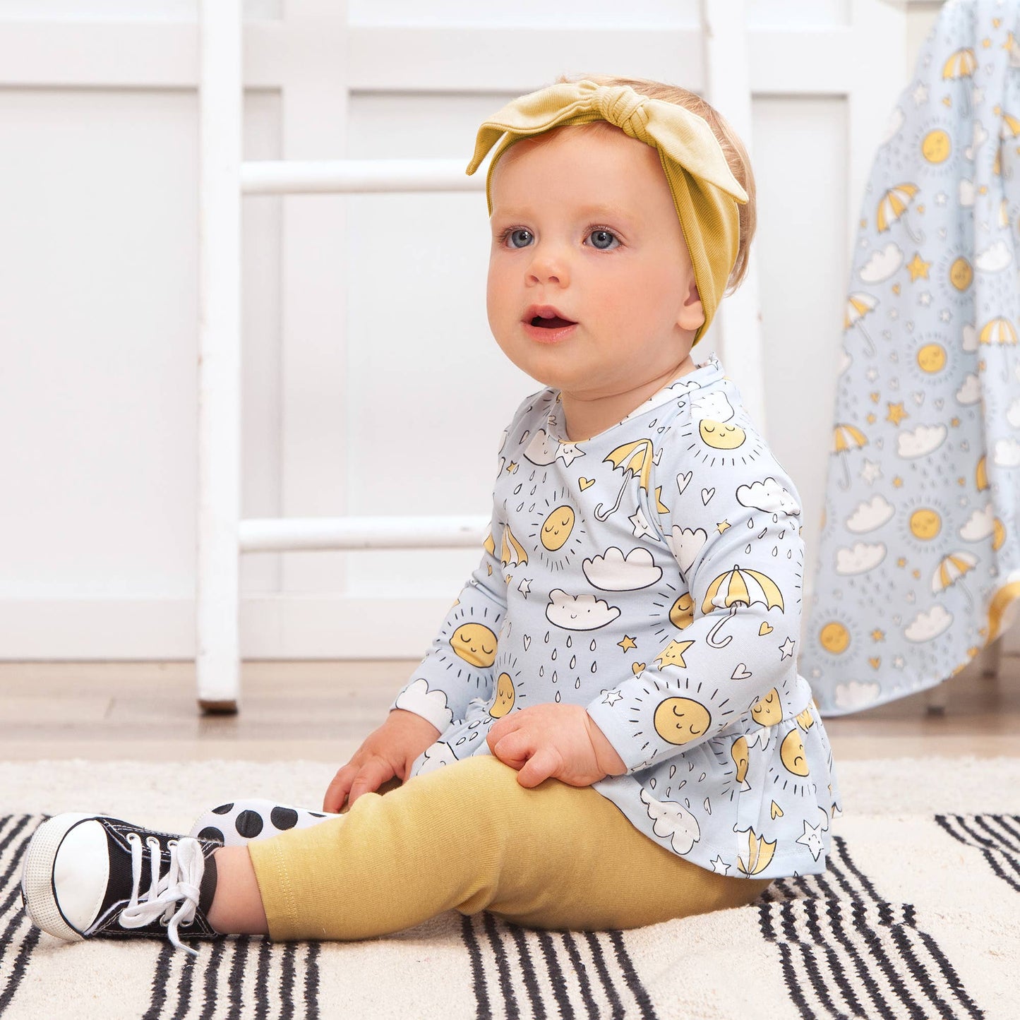 Girl's Baby Showers Bamboo Top & Leggings