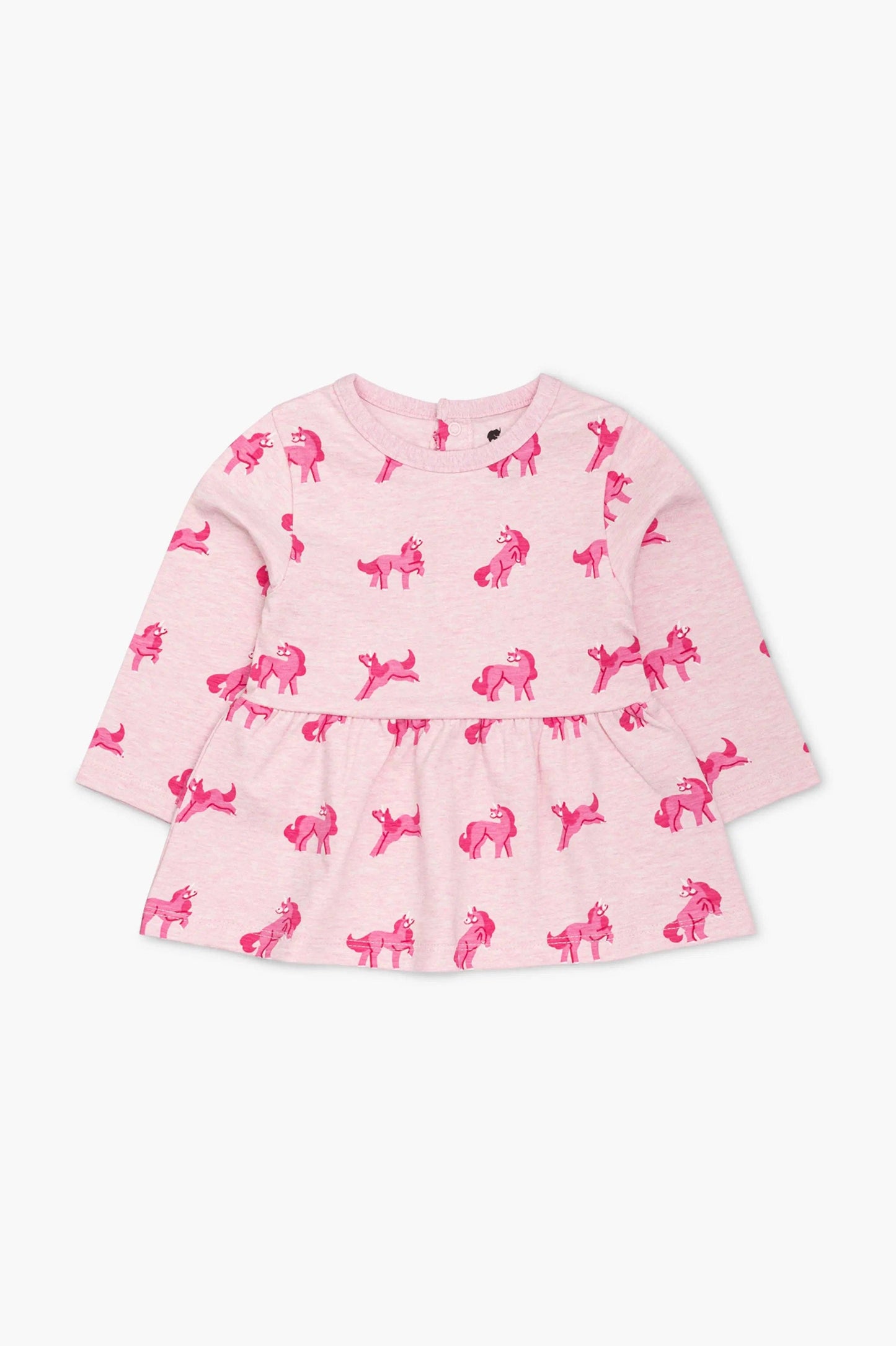 Flare Two Piece Set, Pink Unicorns