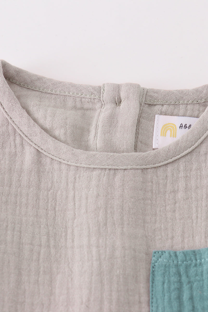 Premium Muslin Boy's Short Set