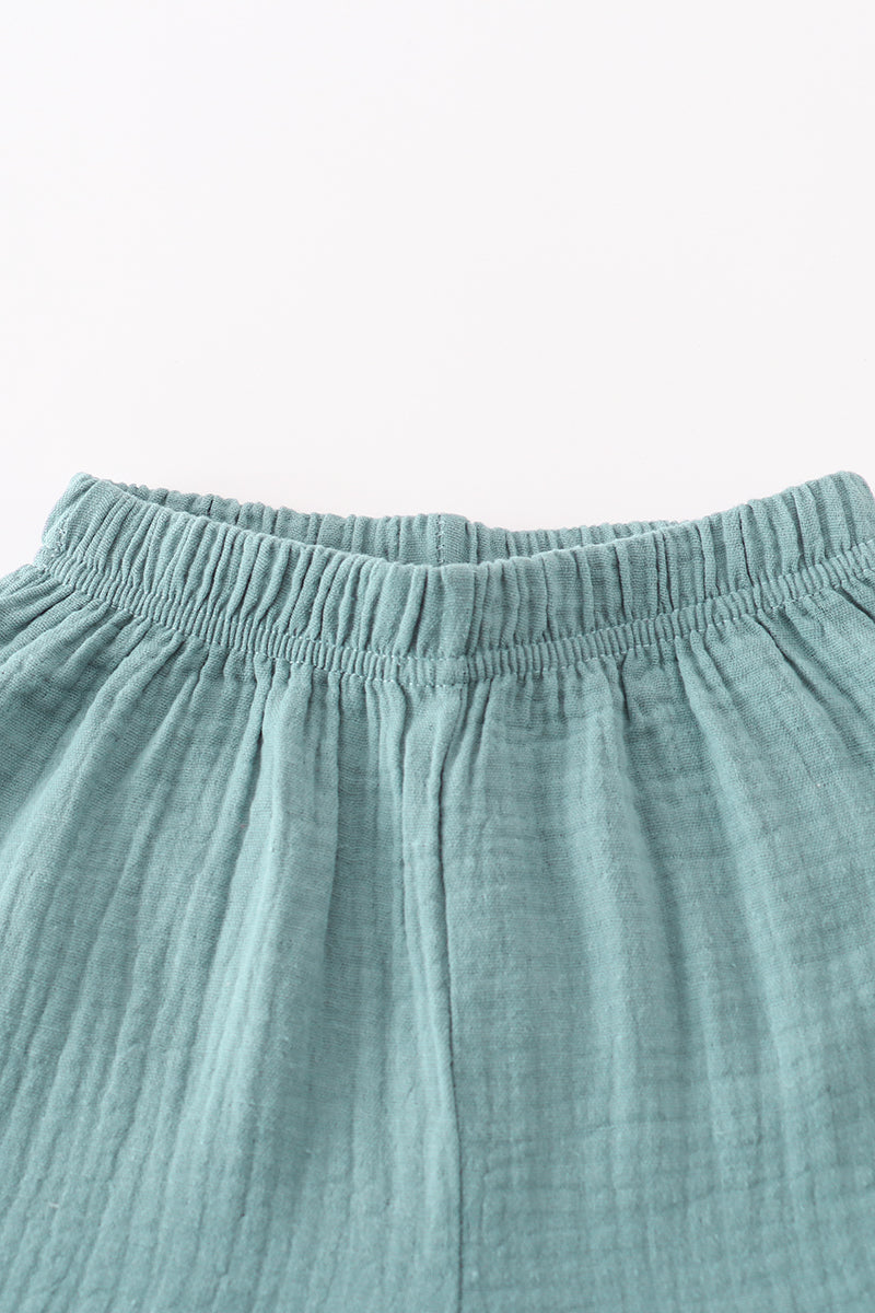 Premium Muslin Boy's Short Set