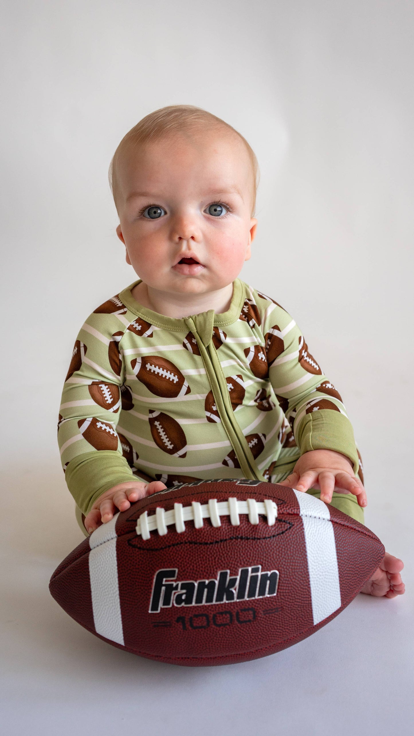 Boys Football Zippy Bamboo Pajamas