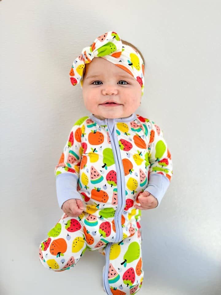 Summer Fruits Bamboo Zippy Pajamas