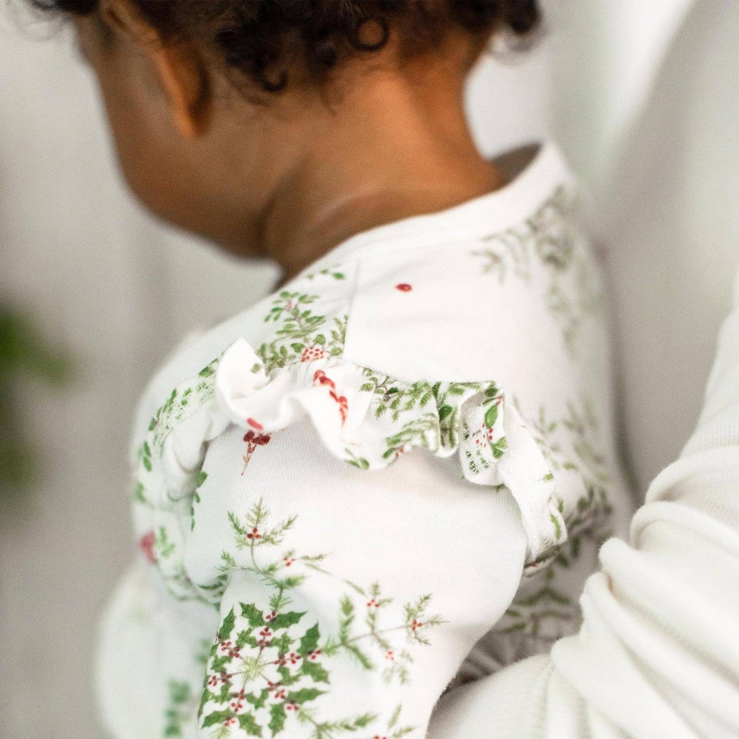 Holiday Snowflakes Baby Girl Jumpsuit