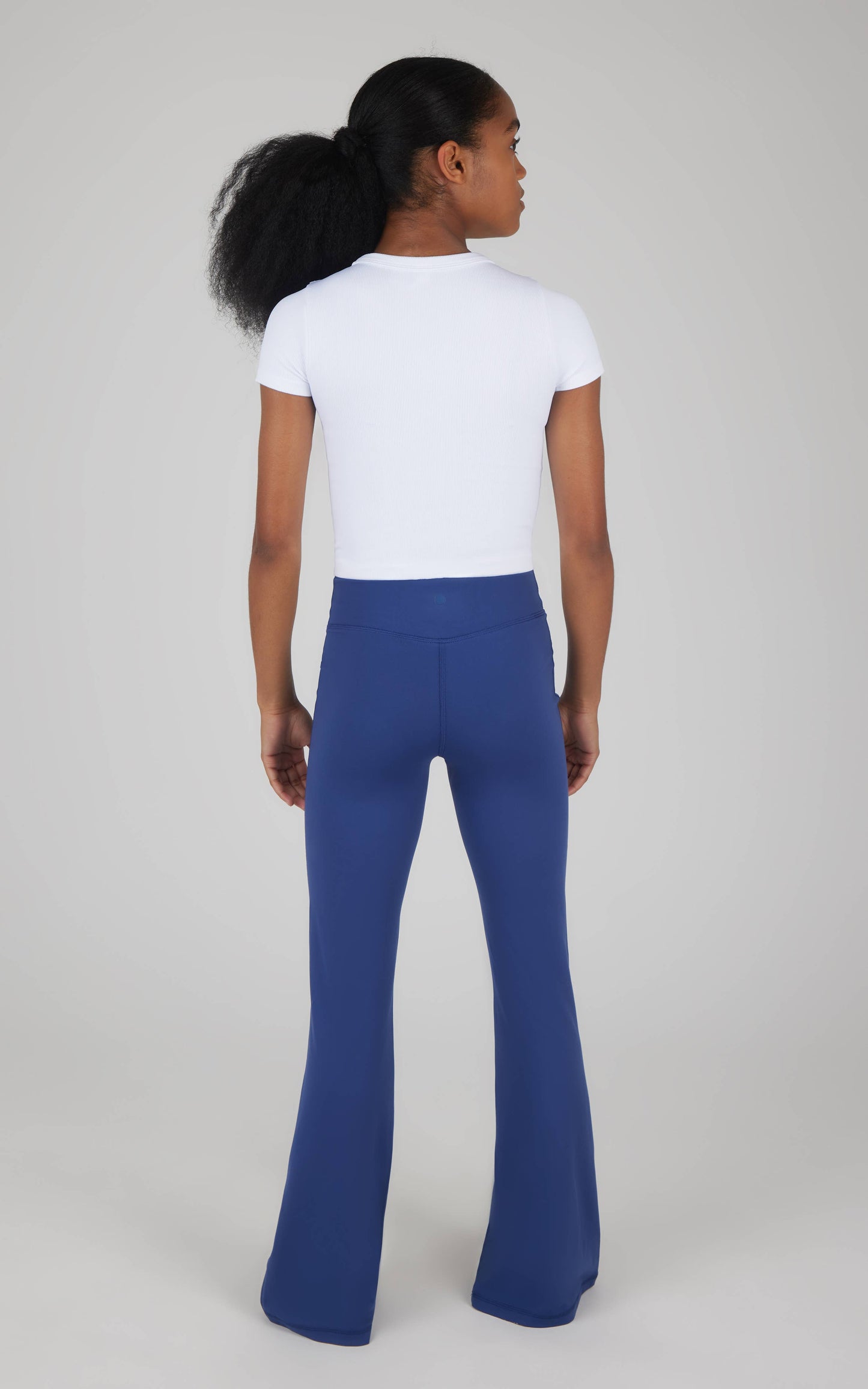 Girls Lux Everyday Waist Band Ruching Flared Pant