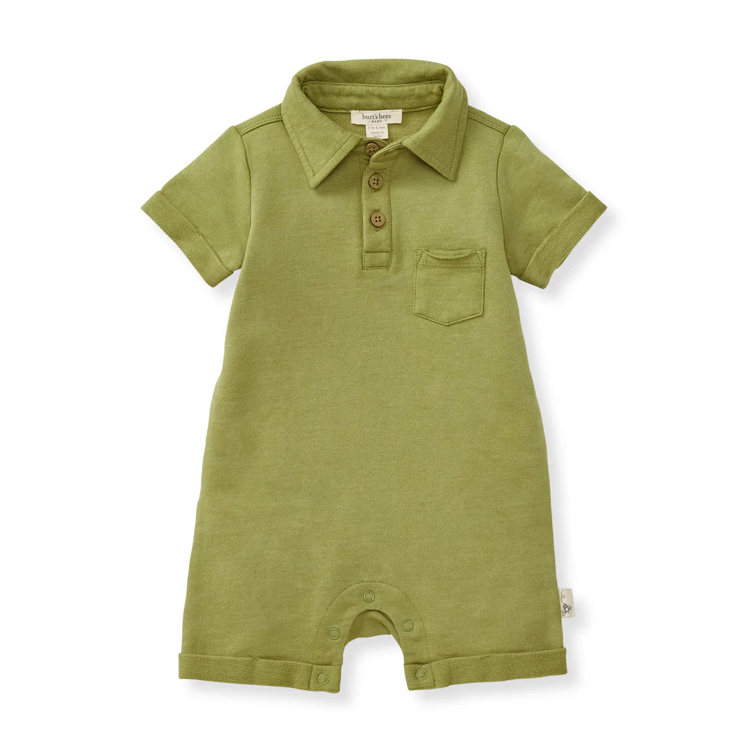 Polo Romper- Iguana